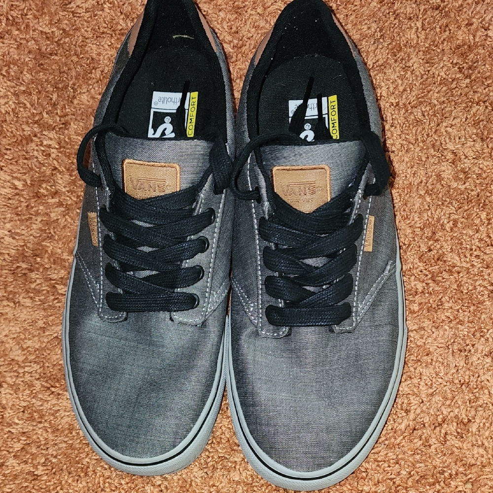 Vans Men's Black and Gray Sneakers